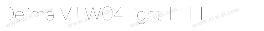 Delima MT W04 Light字体转换
